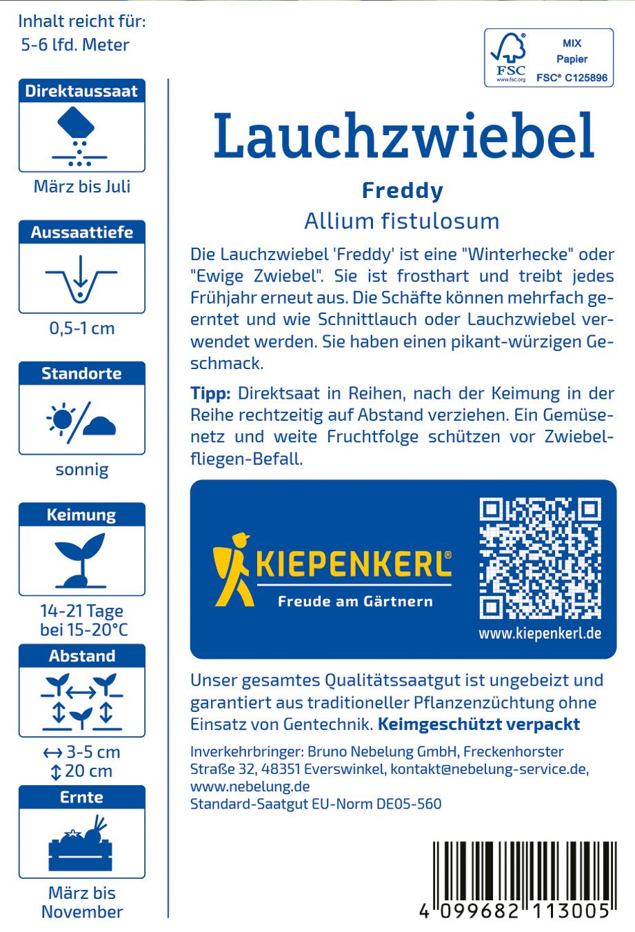 Lauchzwiebelsamen Freddy