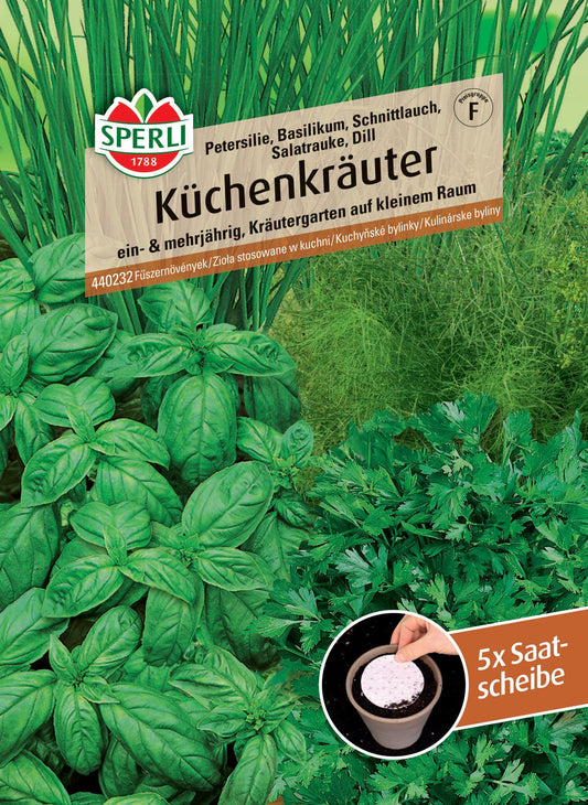 Küchenkräutersamen, Saatscheibe