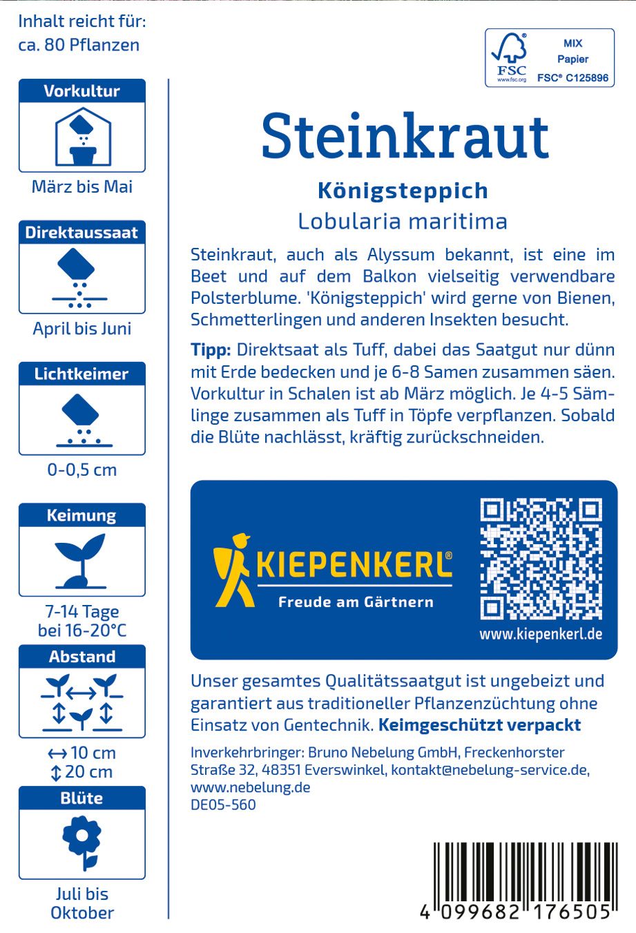 Steinkrautsamen Königsteppich