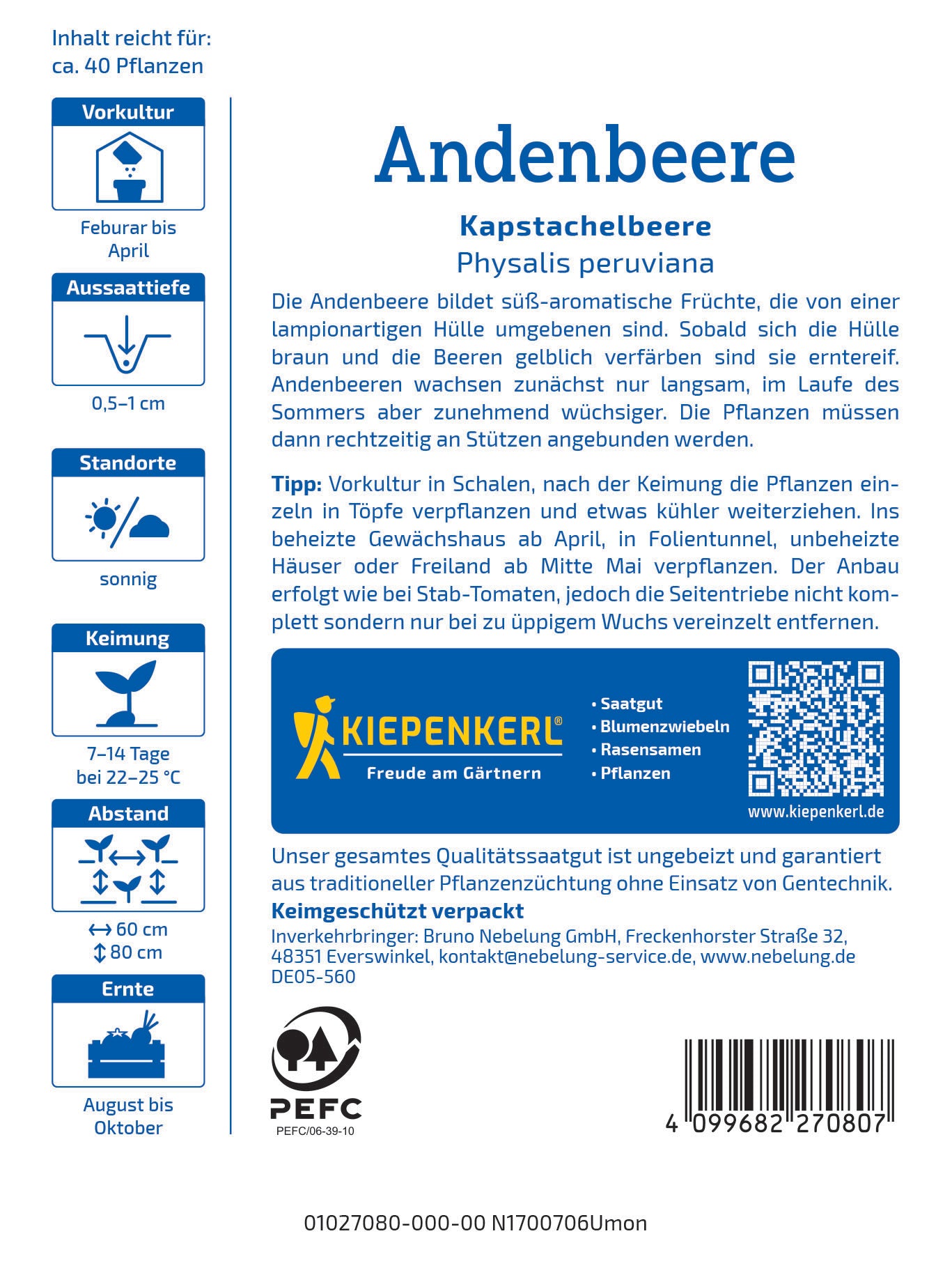 Andenbeerensamen Kapstachelbeere