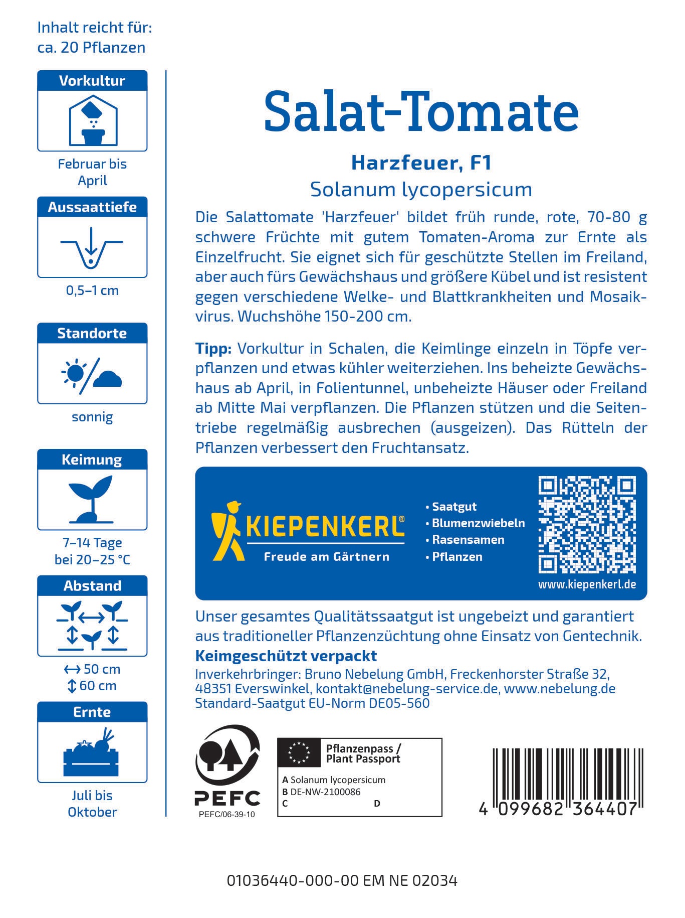Salat-Tomatensamen Moneymaker